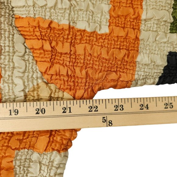 Pleats Collection Pings Imports Crinkle Stretch Geometric Full Zip Jacket Womens - Picture 3 of 16